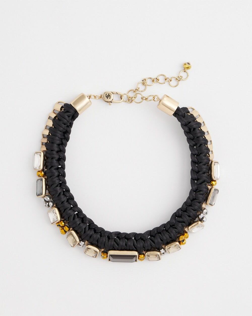 Embellished Braided Collar Necklace Product Image