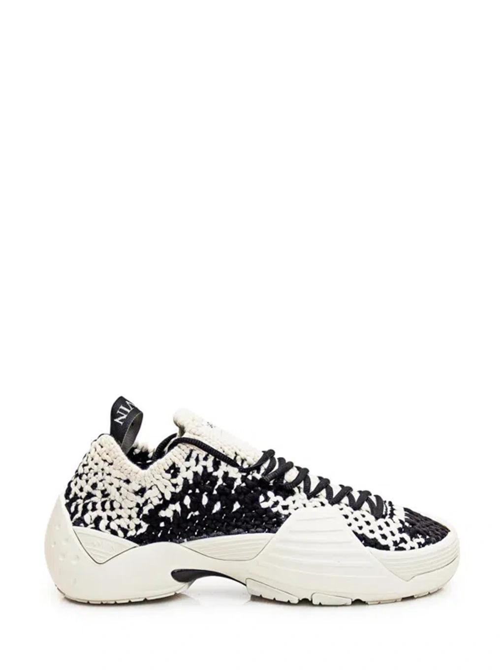 LANVIN Sneaker Flash Knit In Ecru/black Product Image