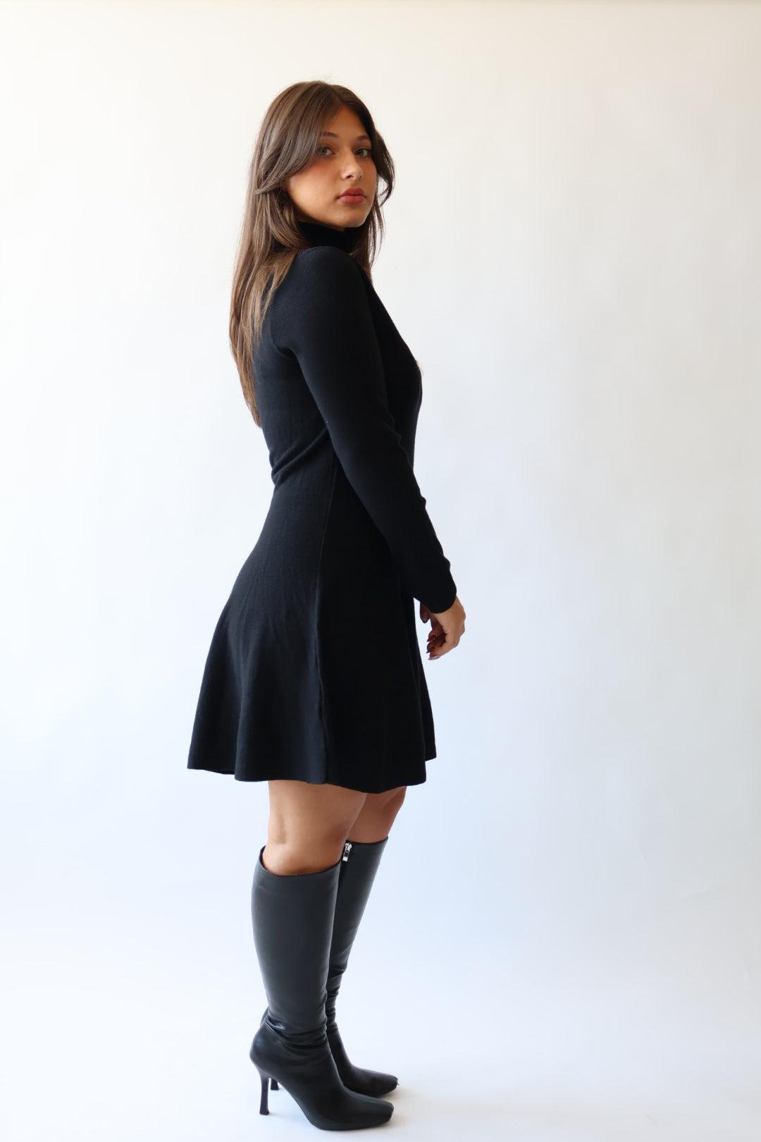 Mock Neck Sweater Dress Product Image