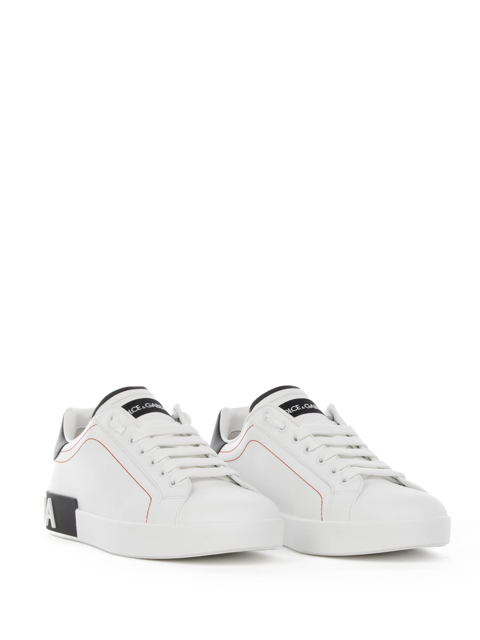 Sneakers In Bianco Nero Product Image