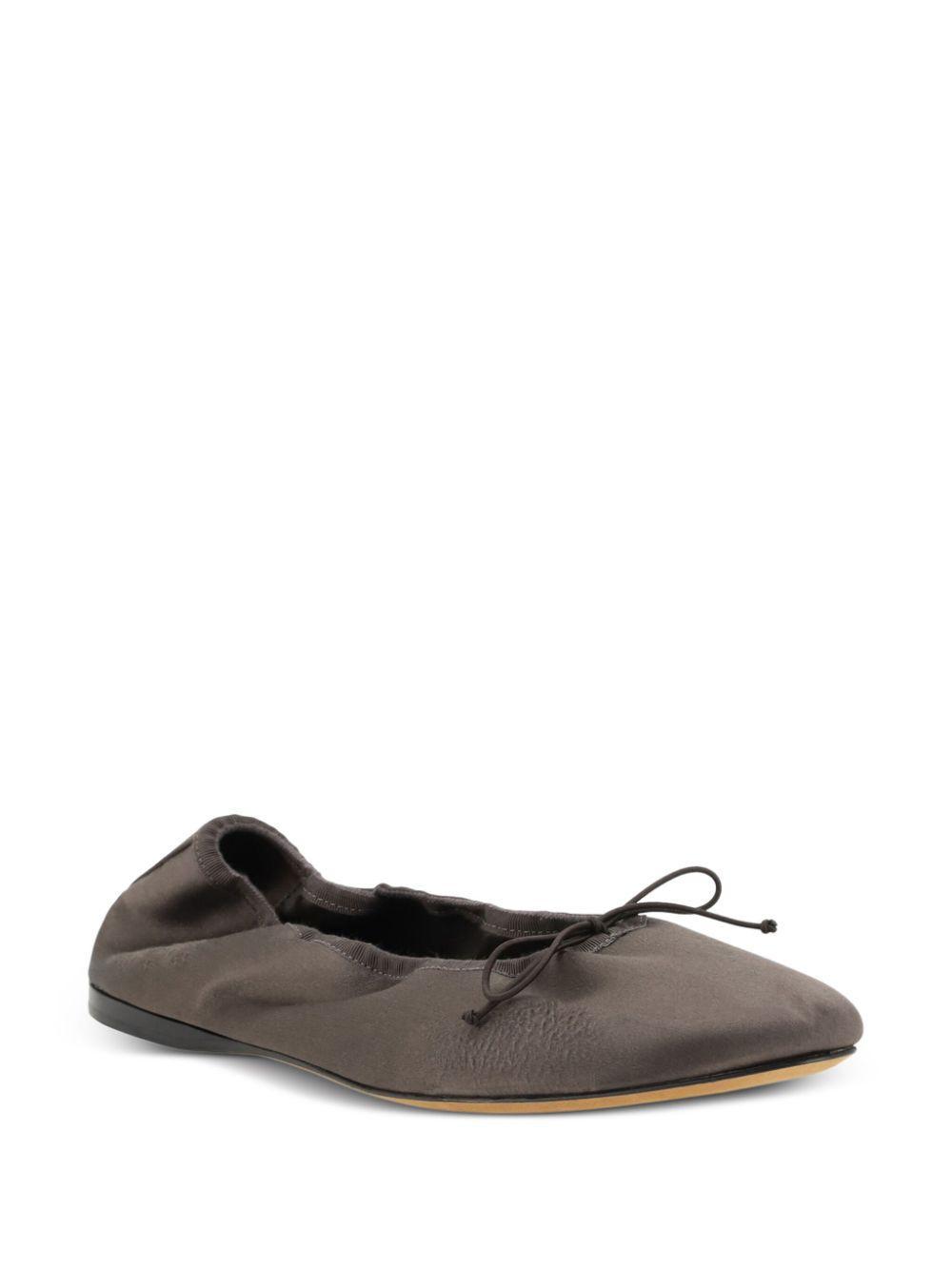 THE ROW Hereditas Ballerinas In Brown Product Image