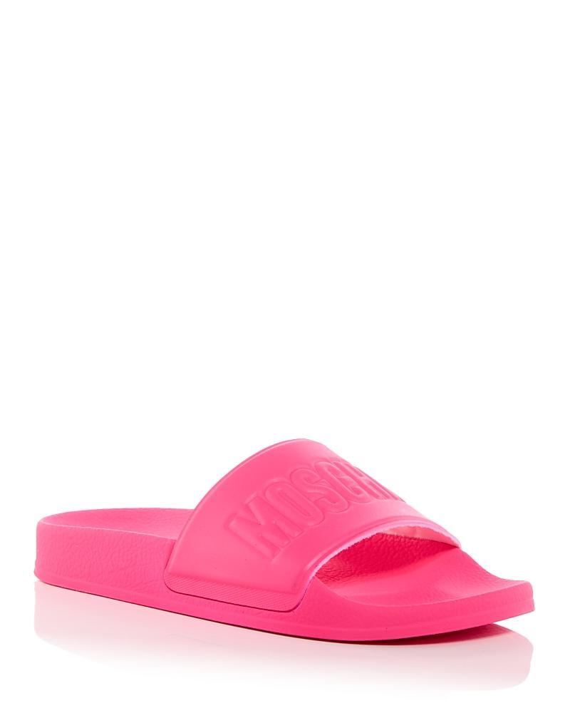 Moschino Womens Slide Sandals Product Image