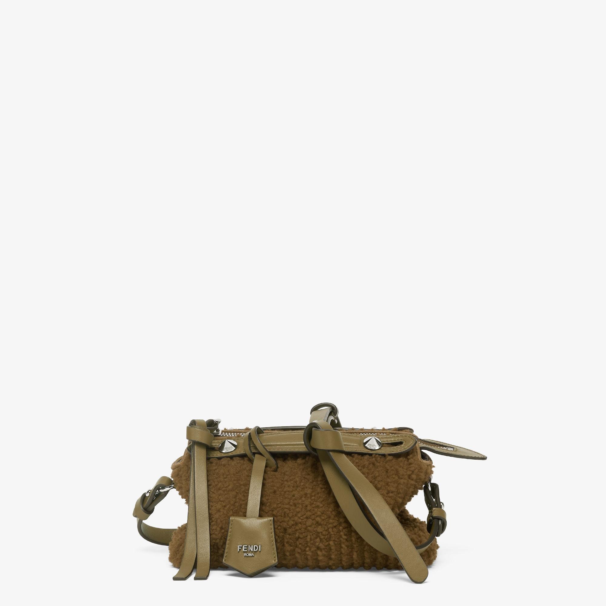 By The Way Soft MiniGreen sheepskin mini-bag Product Image