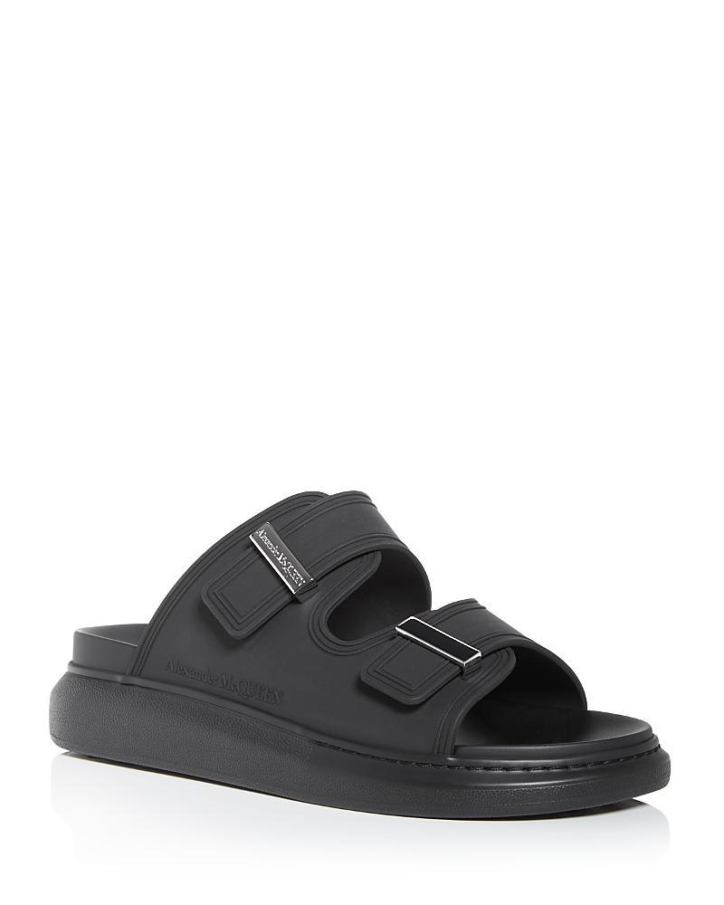 Alexander McQueen Sandal in Black & Silver - Black. Size 41 (also in ). Product Image