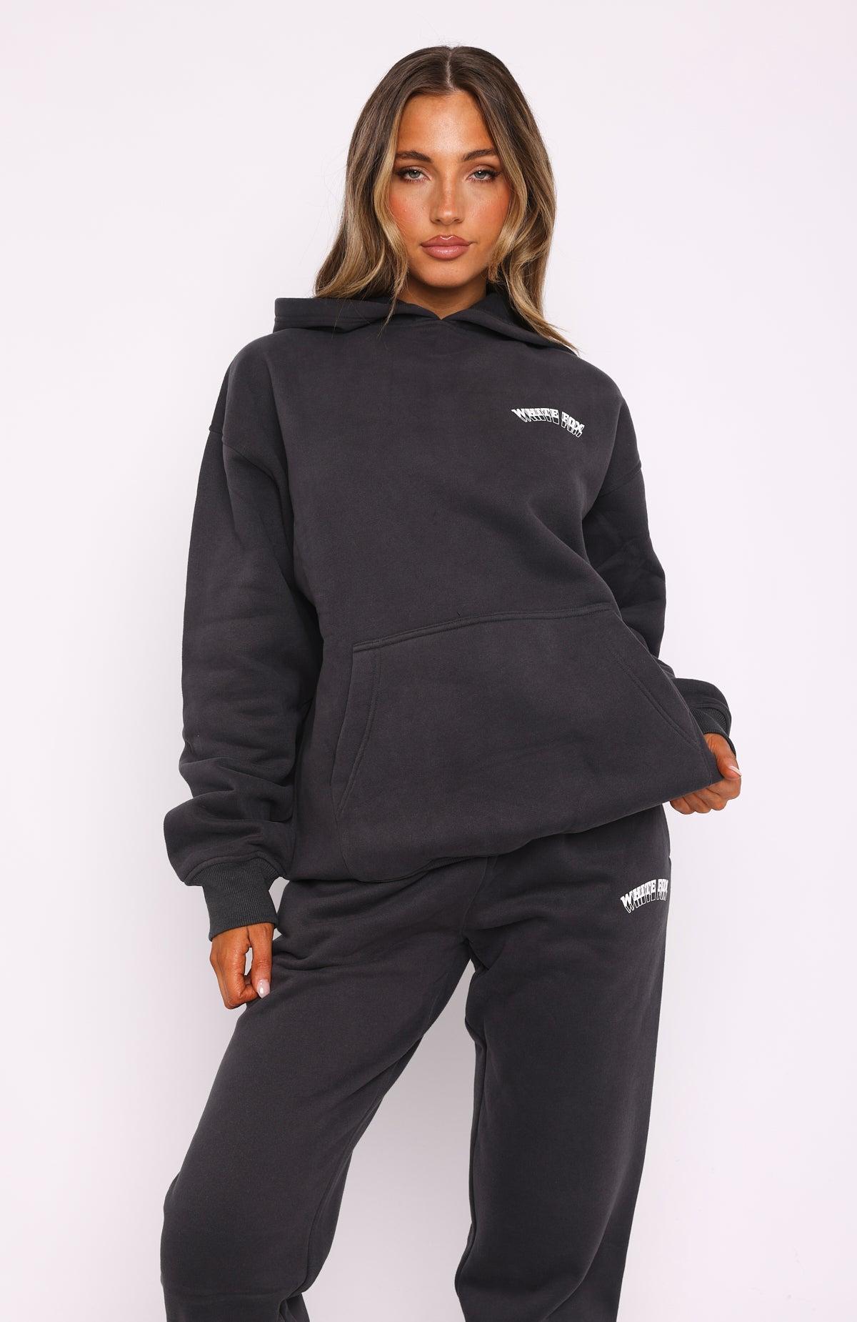 Out Of Line Oversized Hoodie Charcoal Product Image