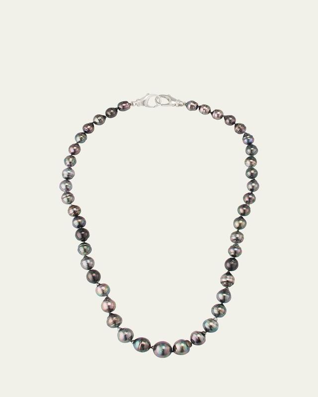 Mens Black Tahitian Pearl Necklace, 20L Product Image