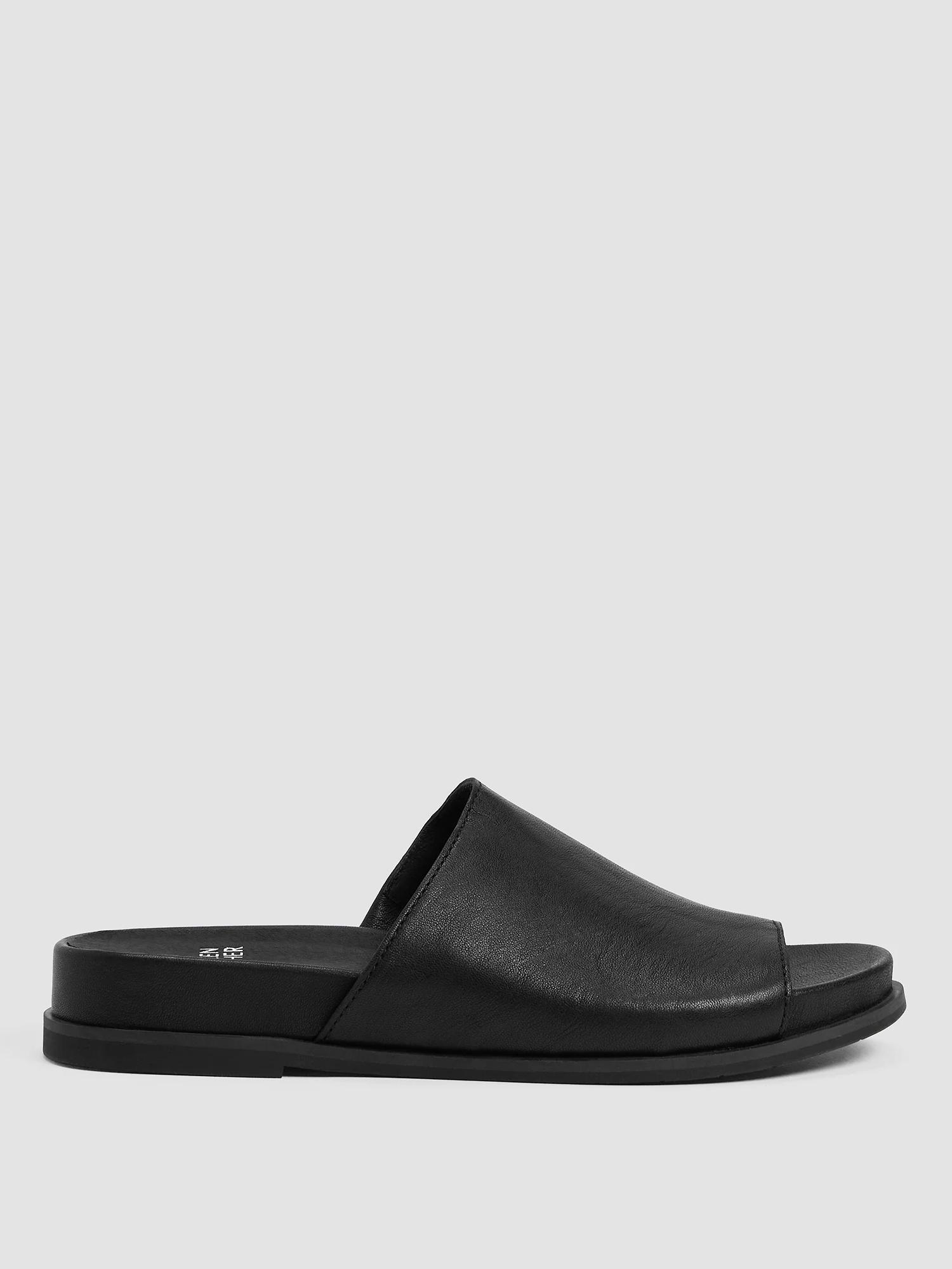 EILEEN FISHER Dotes Tumbled Leather Wedge Sandalfemale Product Image