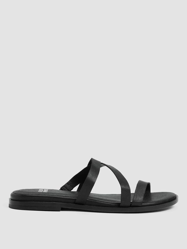 EILEEN FISHER Kira Tumbled Leather Sandalfemale Product Image