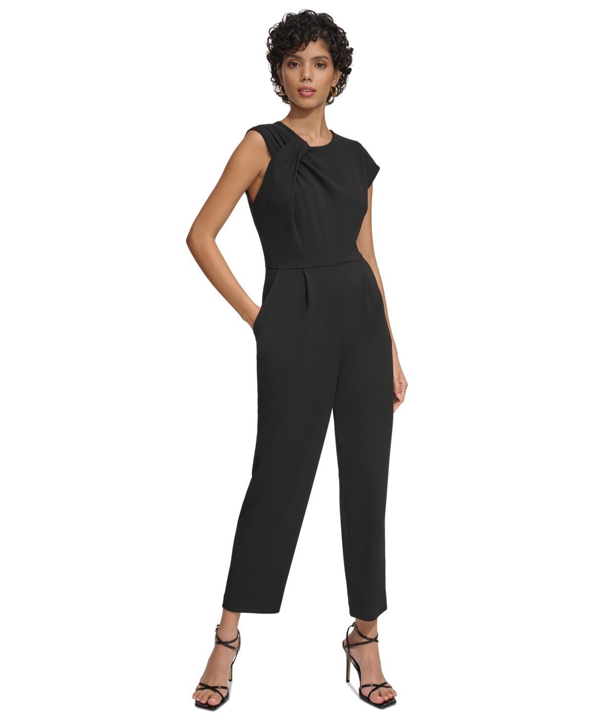 Calvin Klein Womens Asymmetric Jumpsuit Product Image