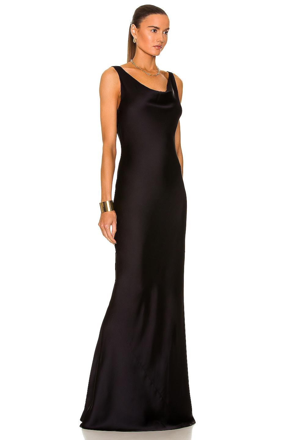 Norma Kamali Maria Gown Black. (also in M, XS). Product Image