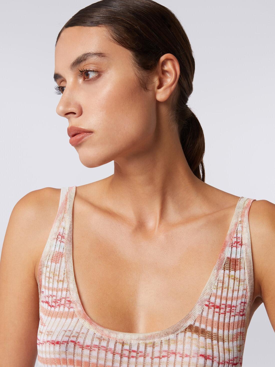 Tank top in slub ribbed viscose Multicoloured | Missoni Product Image