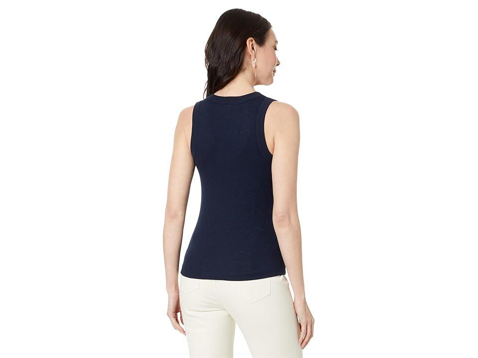 NIC+ZOE Sleeveless V-Neck Tank (Dark Indigo) Women's Clothing Product Image