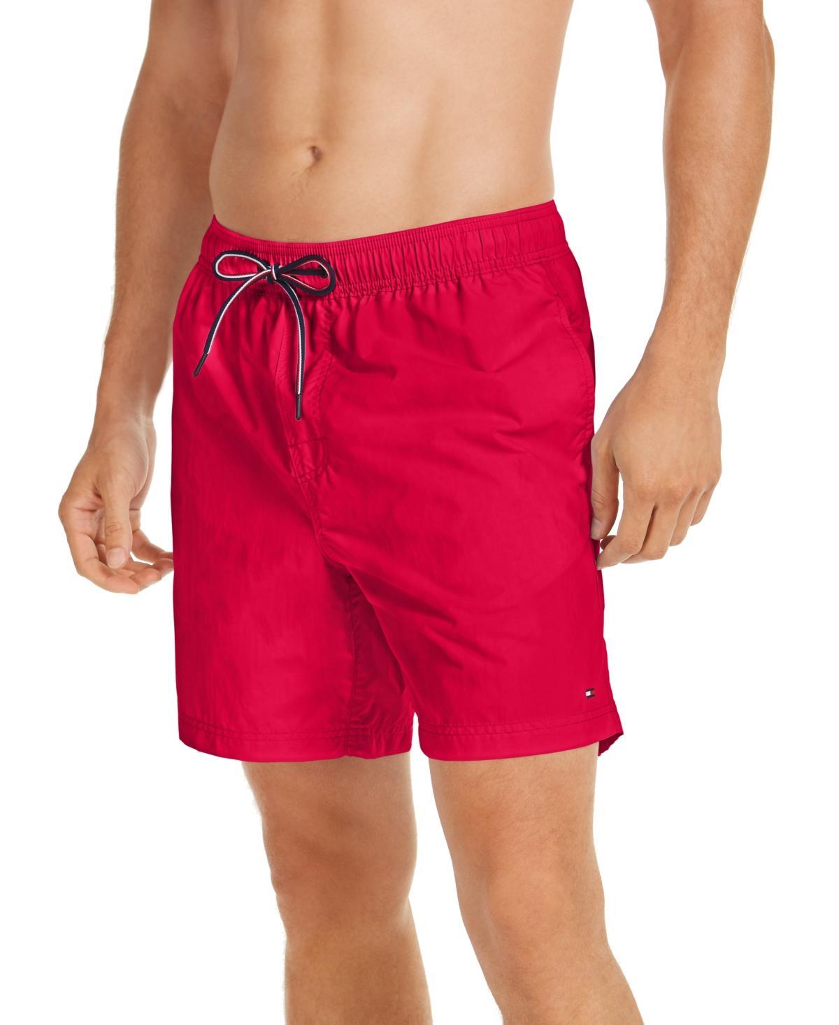 Tommy Hilfiger Mens Solid 7 Swim Trunks Product Image