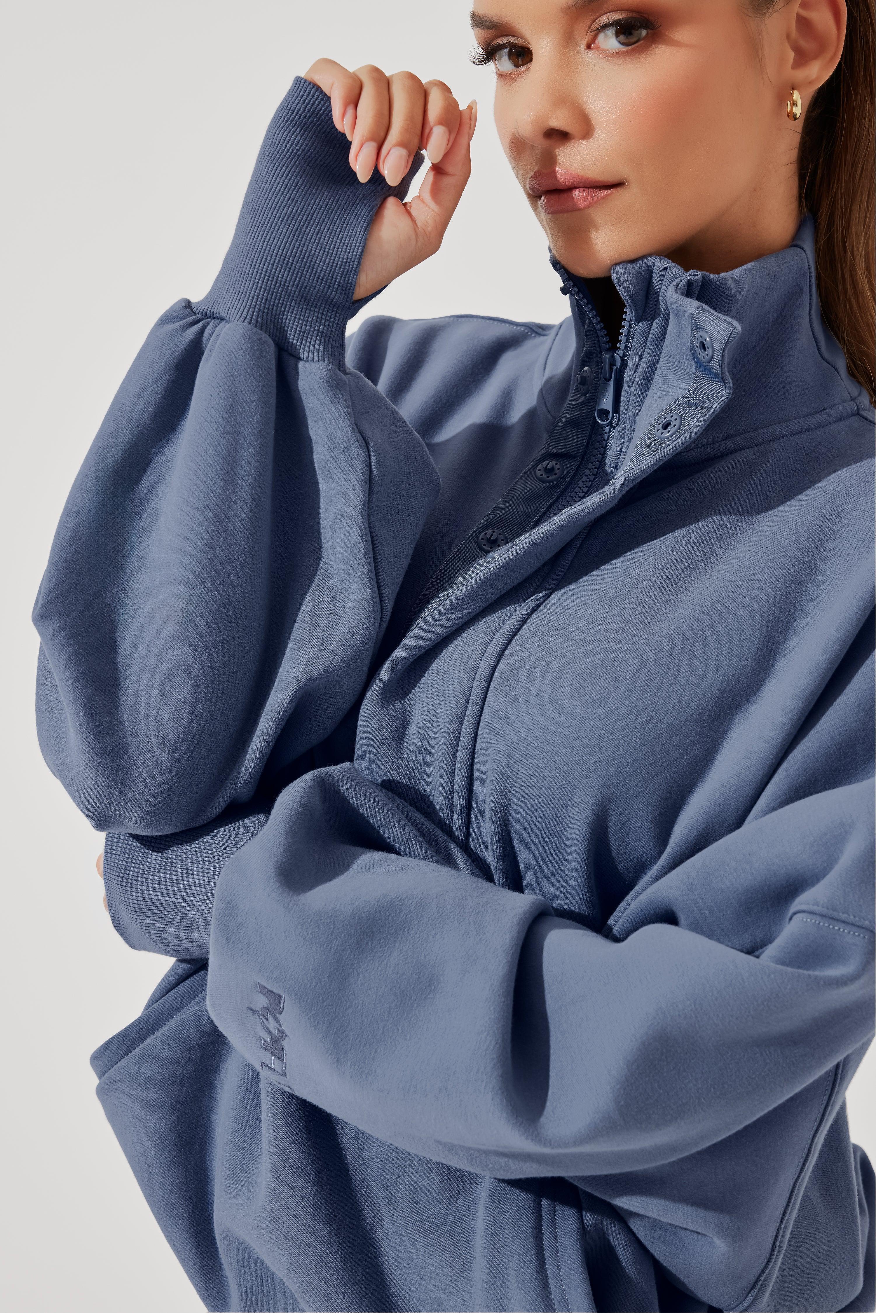 Ooey Gooey Half Zip Sweater - Almond Milk Product Image