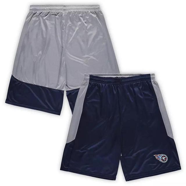 Mens Fanatics Branded Tennessee Titans Big & Tall Team Logo Shorts Blue Product Image