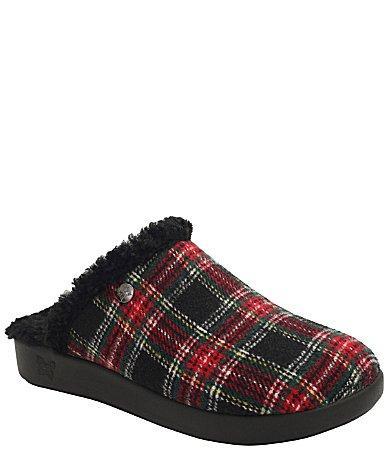 Alegria Comfee Plaid Mule Slippers Product Image