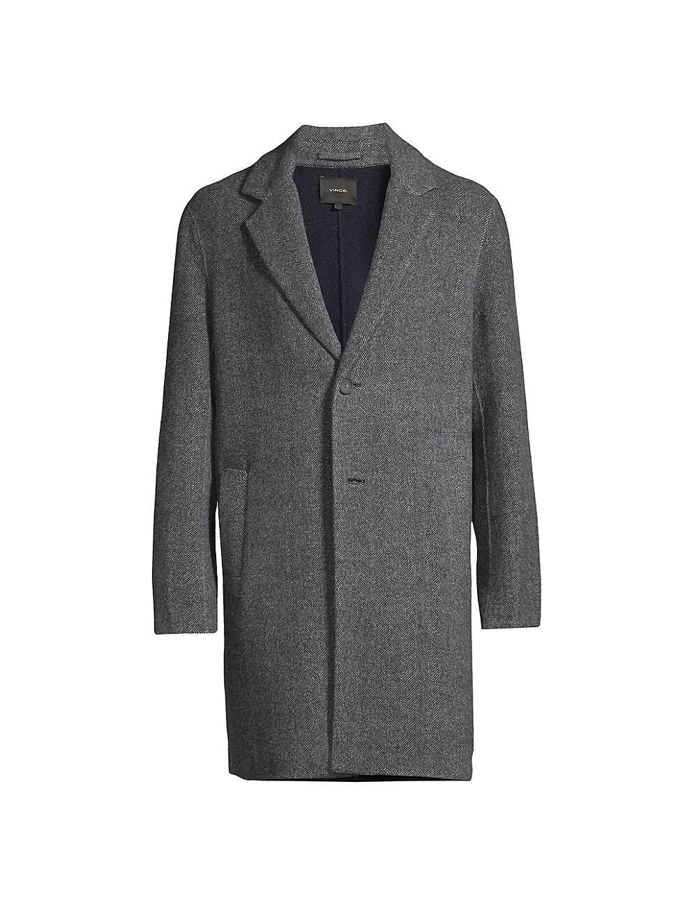 Vince Herringbone Classic Wool Blend Coat Product Image