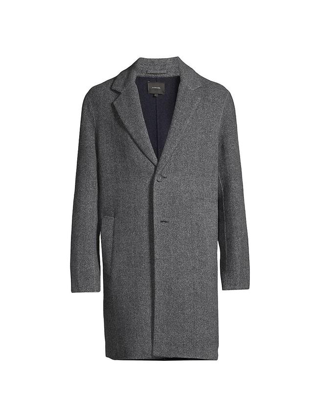 Vince Herringbone Classic Wool Blend Coat Product Image