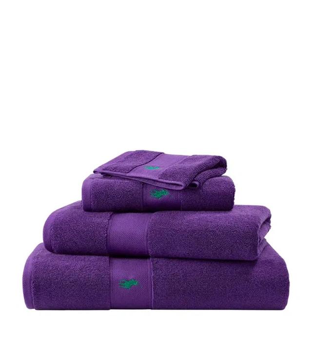 POLO RALPH LAUREN Polo Player Bath Towel In Purple Product Image