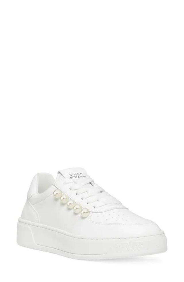 Courtside Pearl Sneaker In White Product Image