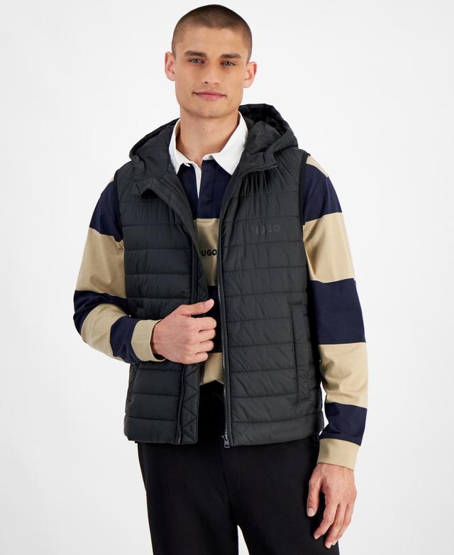 Hugo by Hugo Boss Mens Barvino2435 Slim-Fit Quilted Full-Zip Liner Vest - Red Product Image