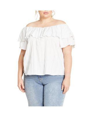 Plus Size Christy Off Shoulder Top Product Image