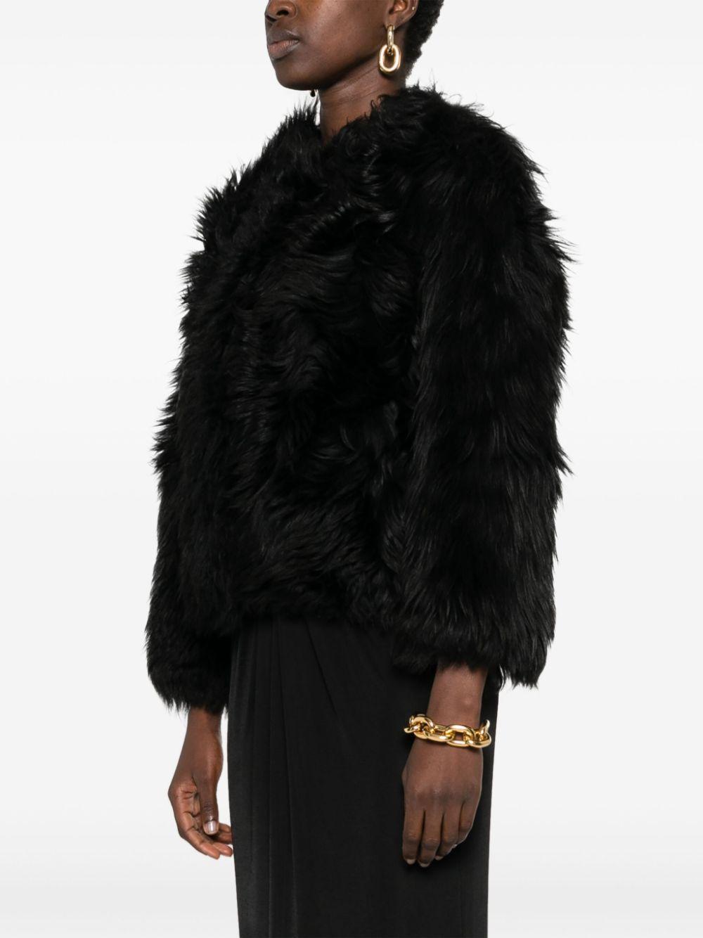 shearling fur jacket Product Image