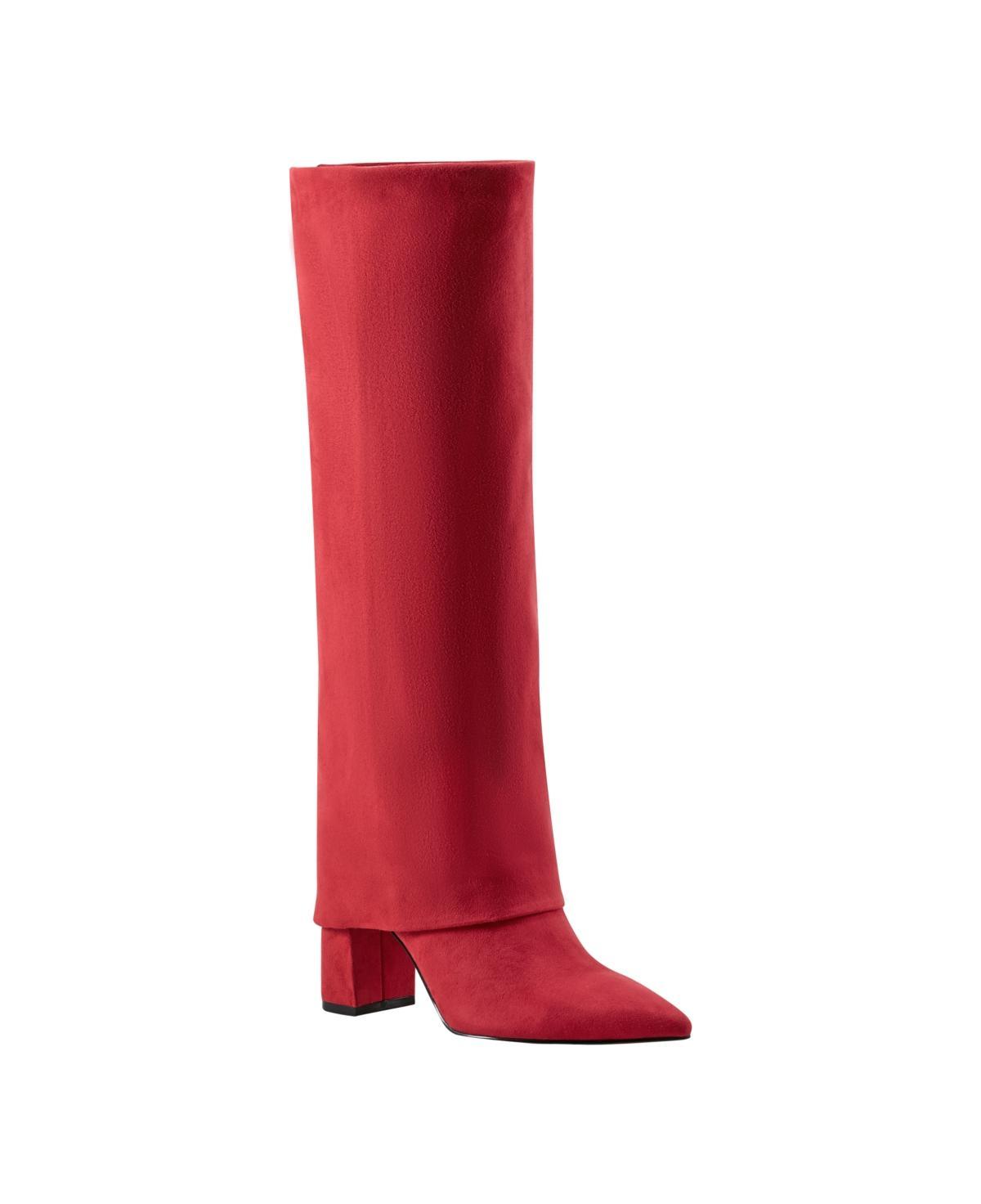 Marc Fisher Womens Fadila Fold Over Cuff Knee High Dress Boots Product Image