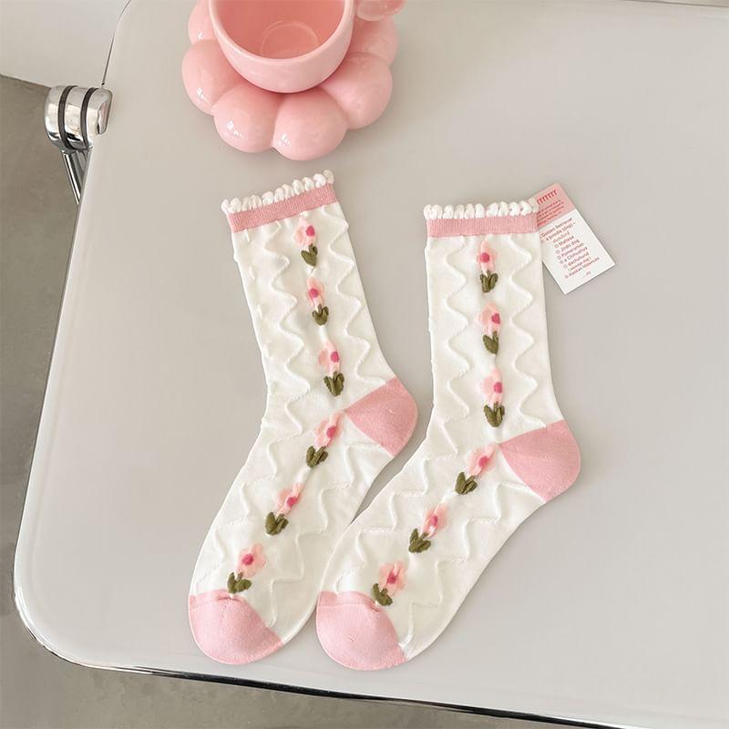 Pattern Crew Socks Product Image