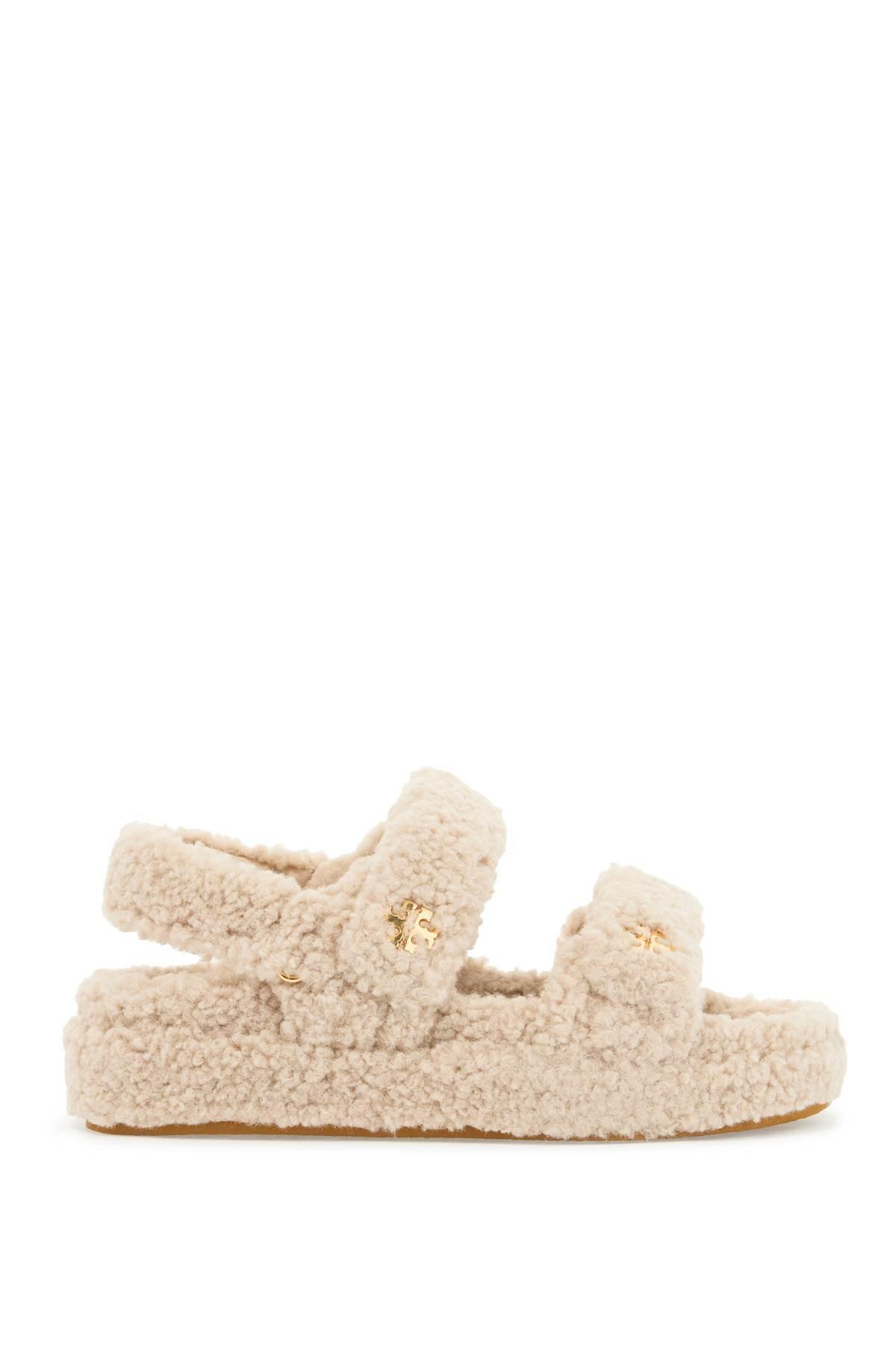 TORY BURCH Kira Shearling Dual-band Sport Sandals In Neutro Product Image