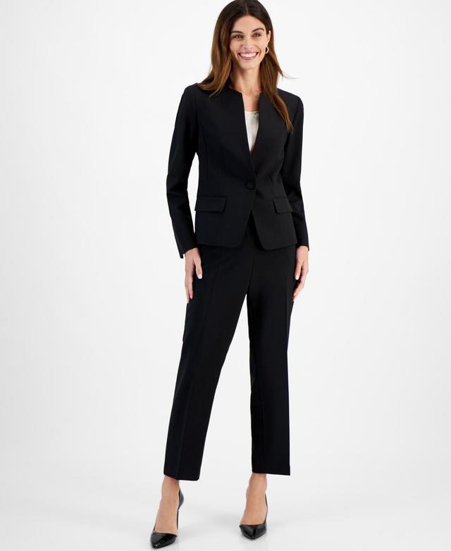 Le Suit Womens Stand-Collar One-Button Pantsuit, Regular & Petite Sizes Product Image