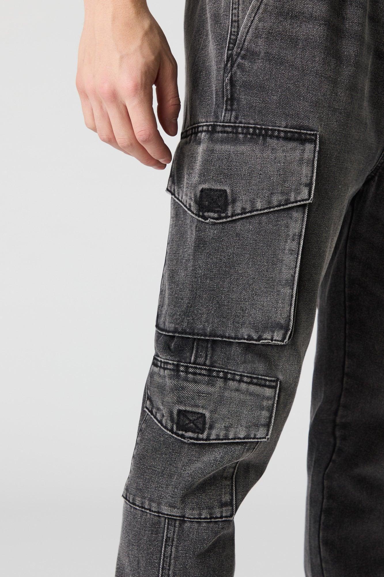 Denim Multi Pocket Cargo Jogger Male Product Image