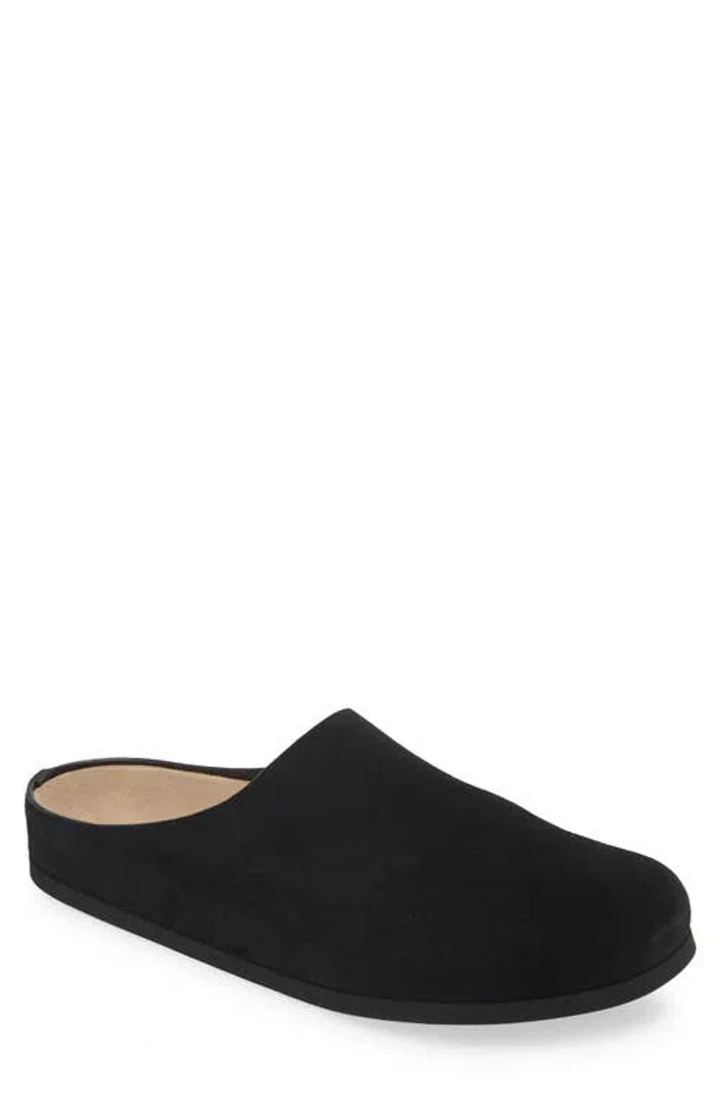 COMMON PROJECTS Suede Clog In Black Product Image