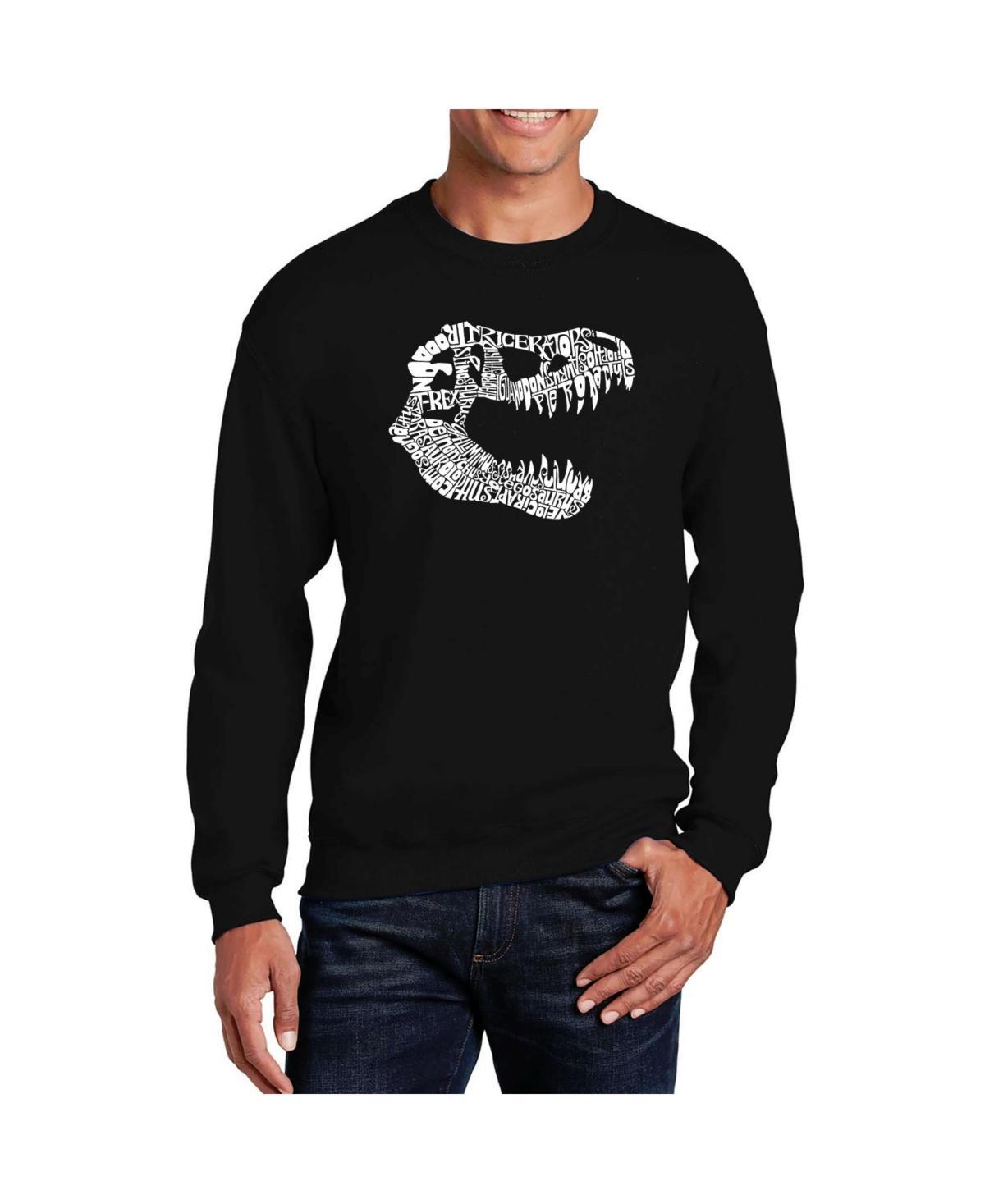 La Pop Art Mens Word Art Trex Crewneck Sweatshirt Product Image