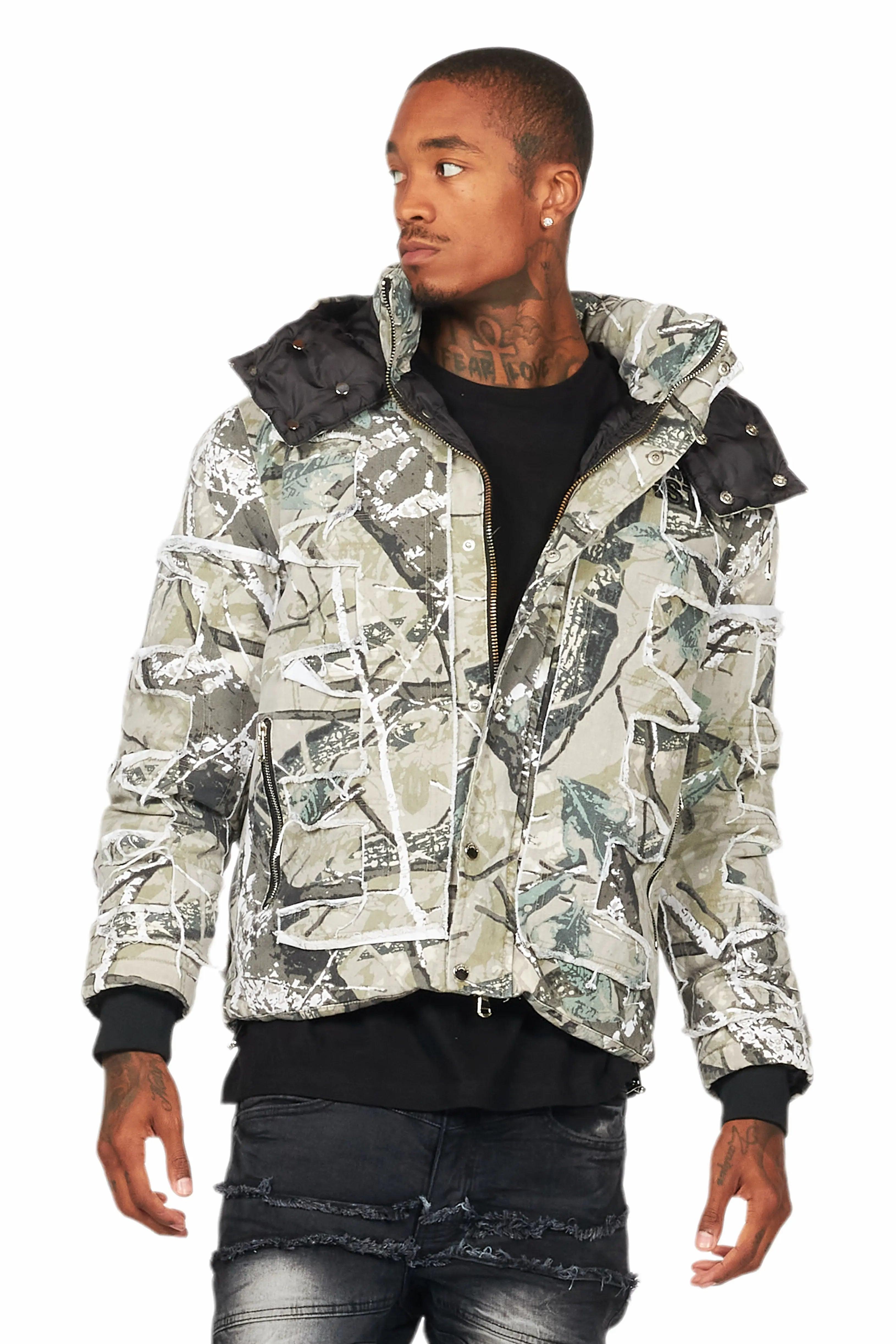 Shake Tree Camo Puffer Jacket Male Product Image