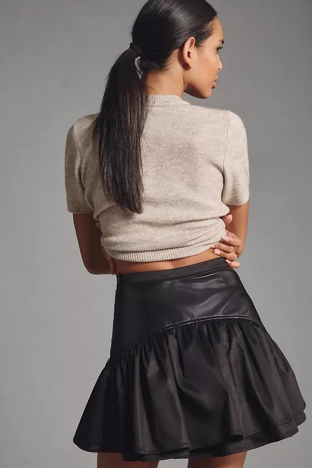 Avec Les Filles Faux-Leather Mini Skirt Product Image