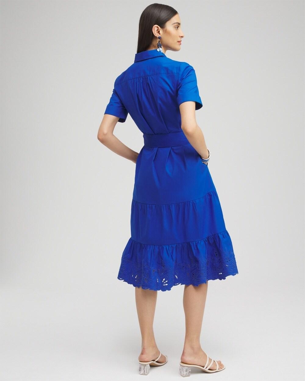 Poplin Cutout Shirt Dress Product Image