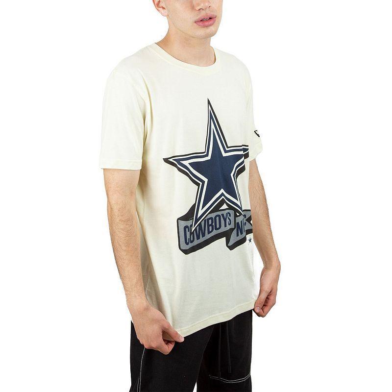 Mens New Era Cream Dallas Cowboys Chrome T-Shirt Product Image