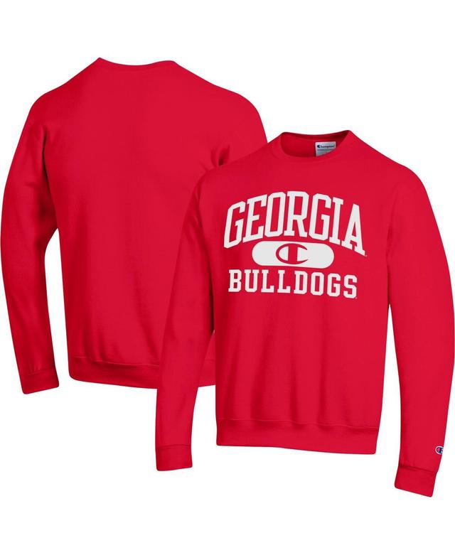 Mens Champion Red Georgia Bulldogs Arch Pill Sweatshirt Product Image