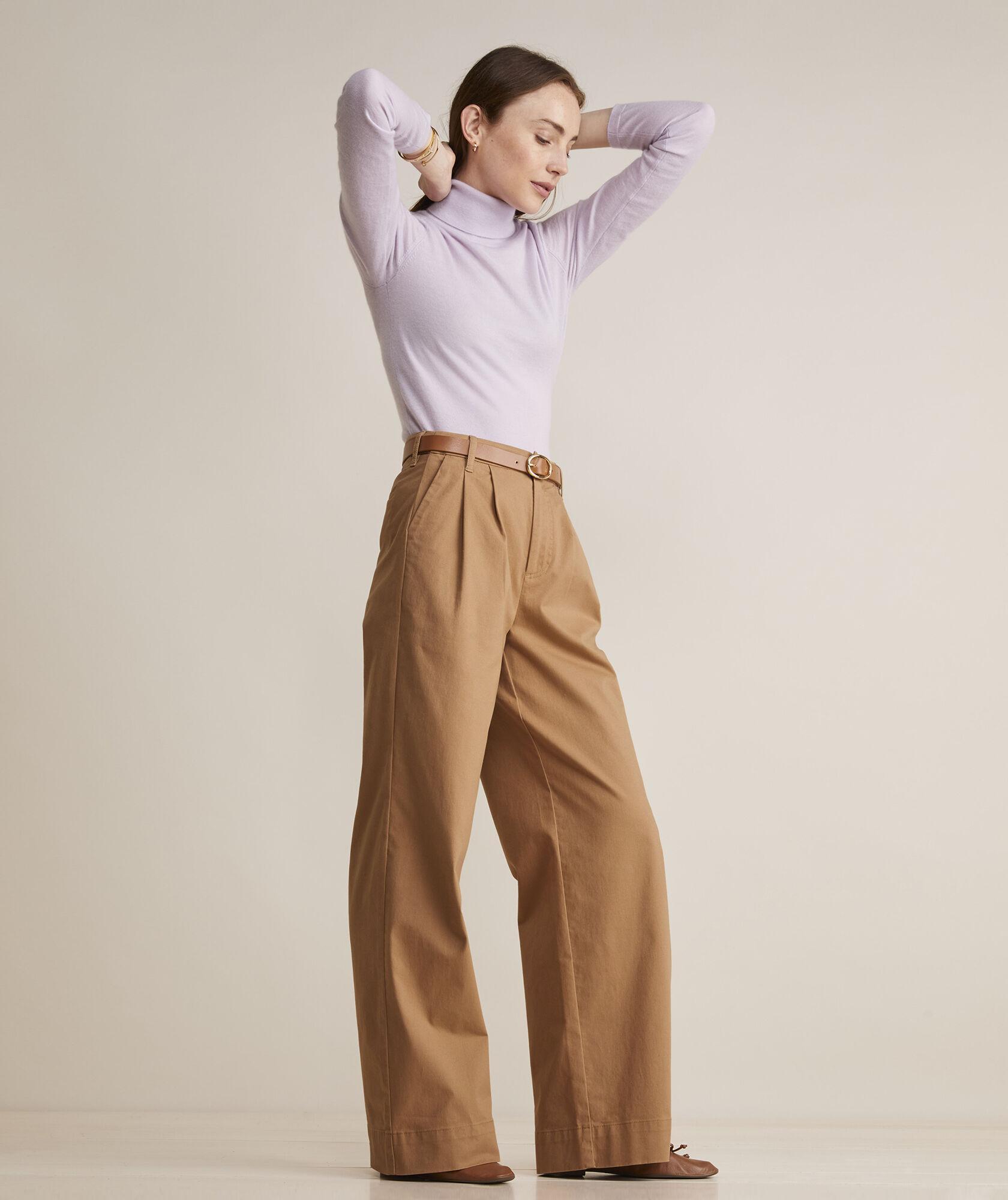 Pleated Wide Leg Chinos product image