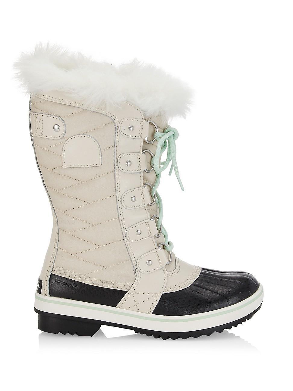 Womens Tofino II Coated Canvas & Faux Fur Lace-Up Winter Boots Product Image