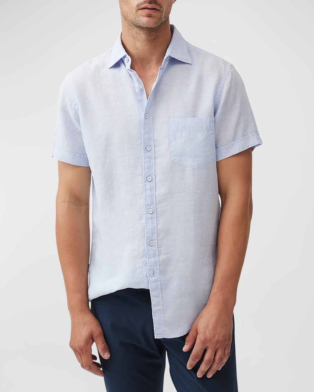 Mens Palm Heights Linen Short-Sleeve Shirt Product Image