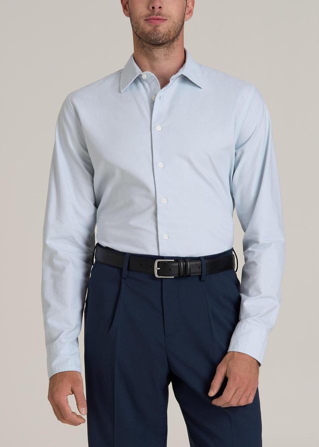 Pinpoint Oxford Shirt for Tall Men in Light Blue Male Product Image