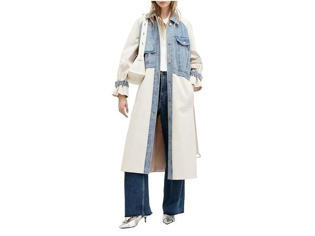 AllSaints Dayly Trench (Stone White) Women's Vest Product Image