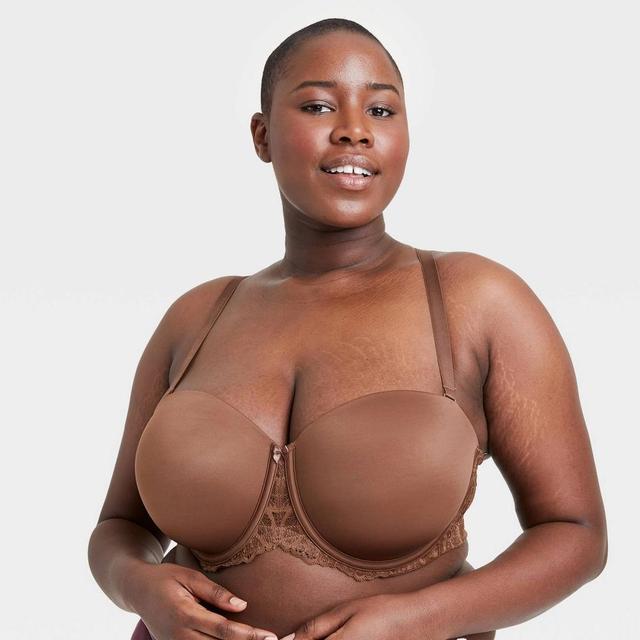 Womens Strapless Bra - Auden Cocoa 42DDD Product Image