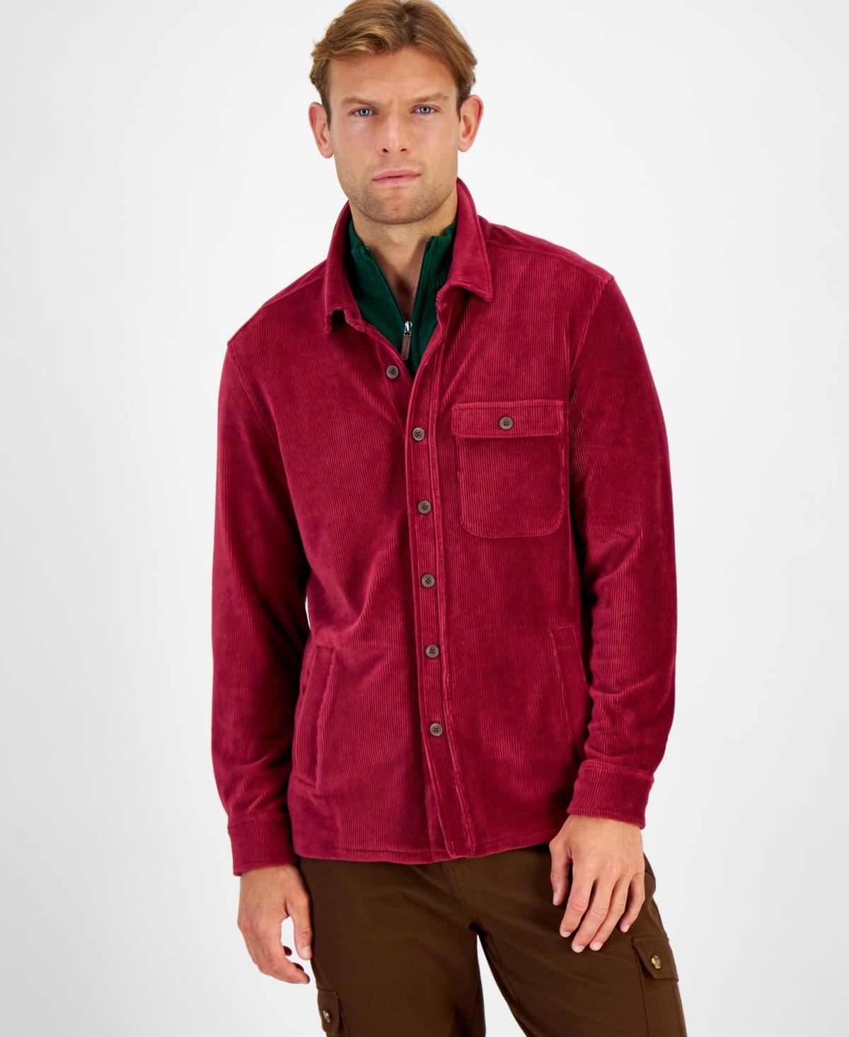 Club Room Mens Knit Cord Shirt Jacket, Created for Macys Product Image