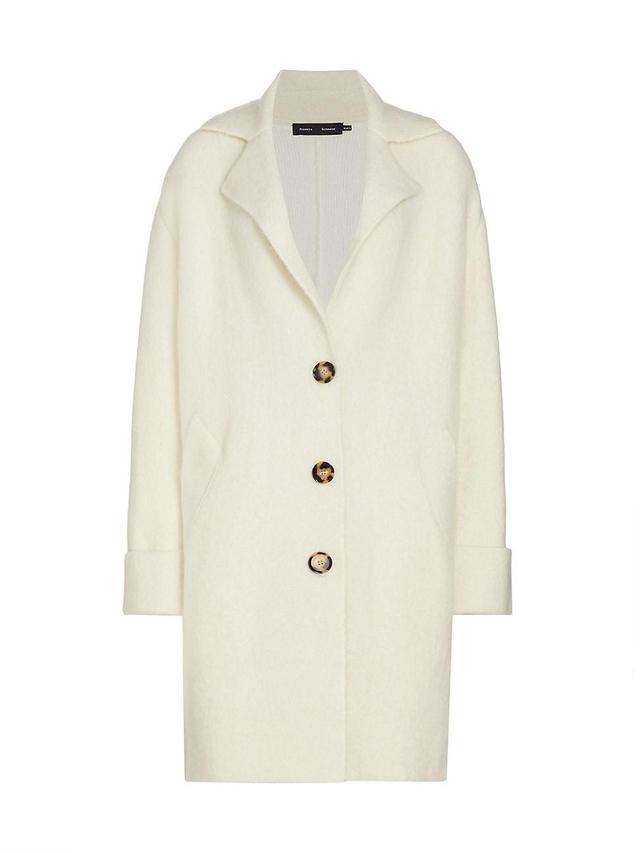 Womens Alpaca-Blend Long Coat Product Image