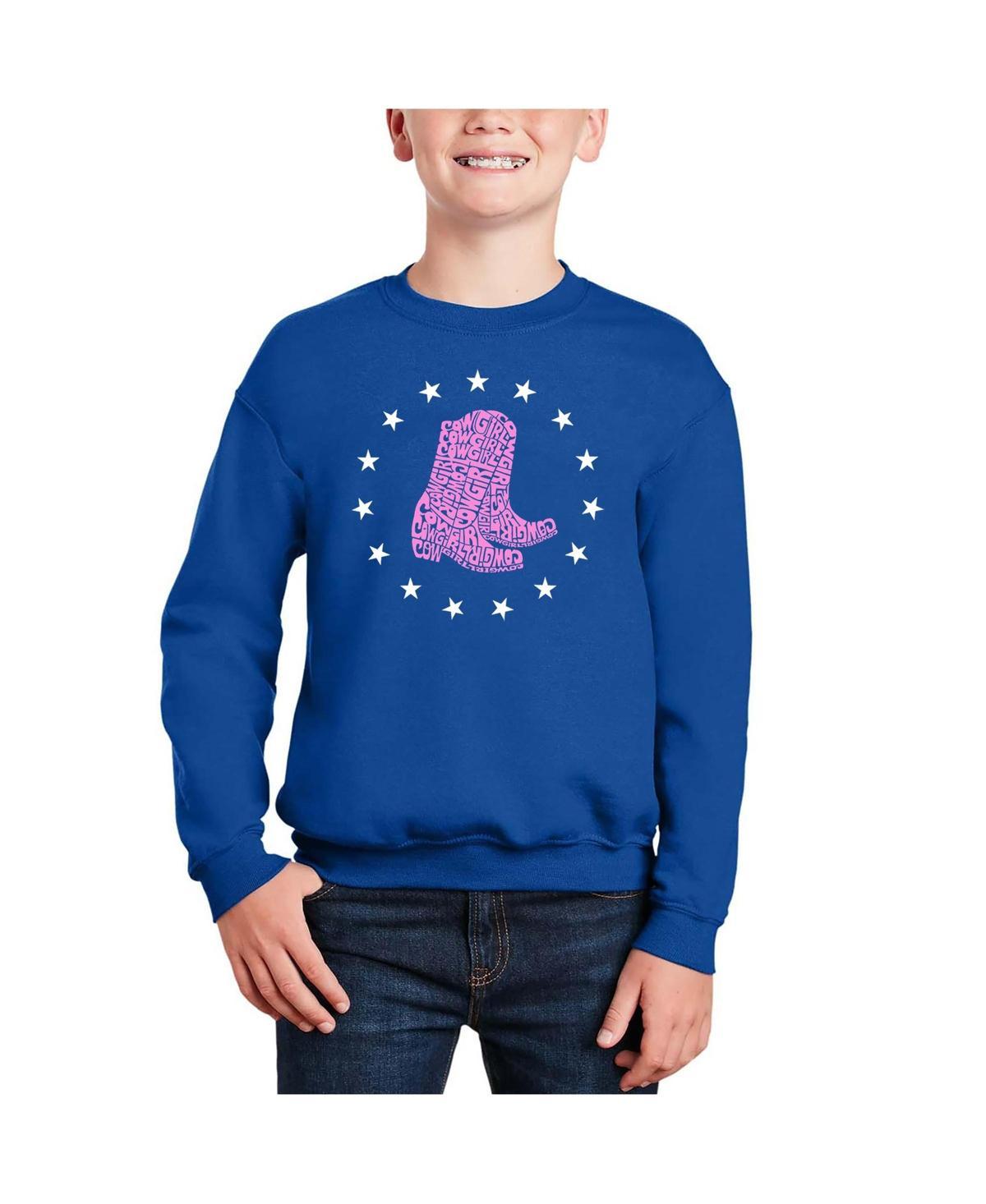 La Pop Art Boys Country Female Singers Word Art Crewneck Sweatshirt Product Image