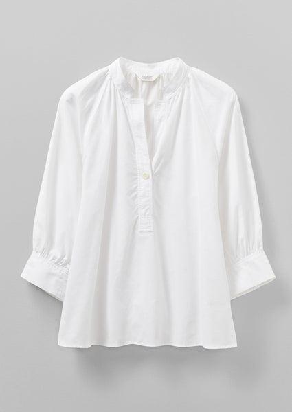 Catrin Cotton Oxford Easy Shirt | White Product Image