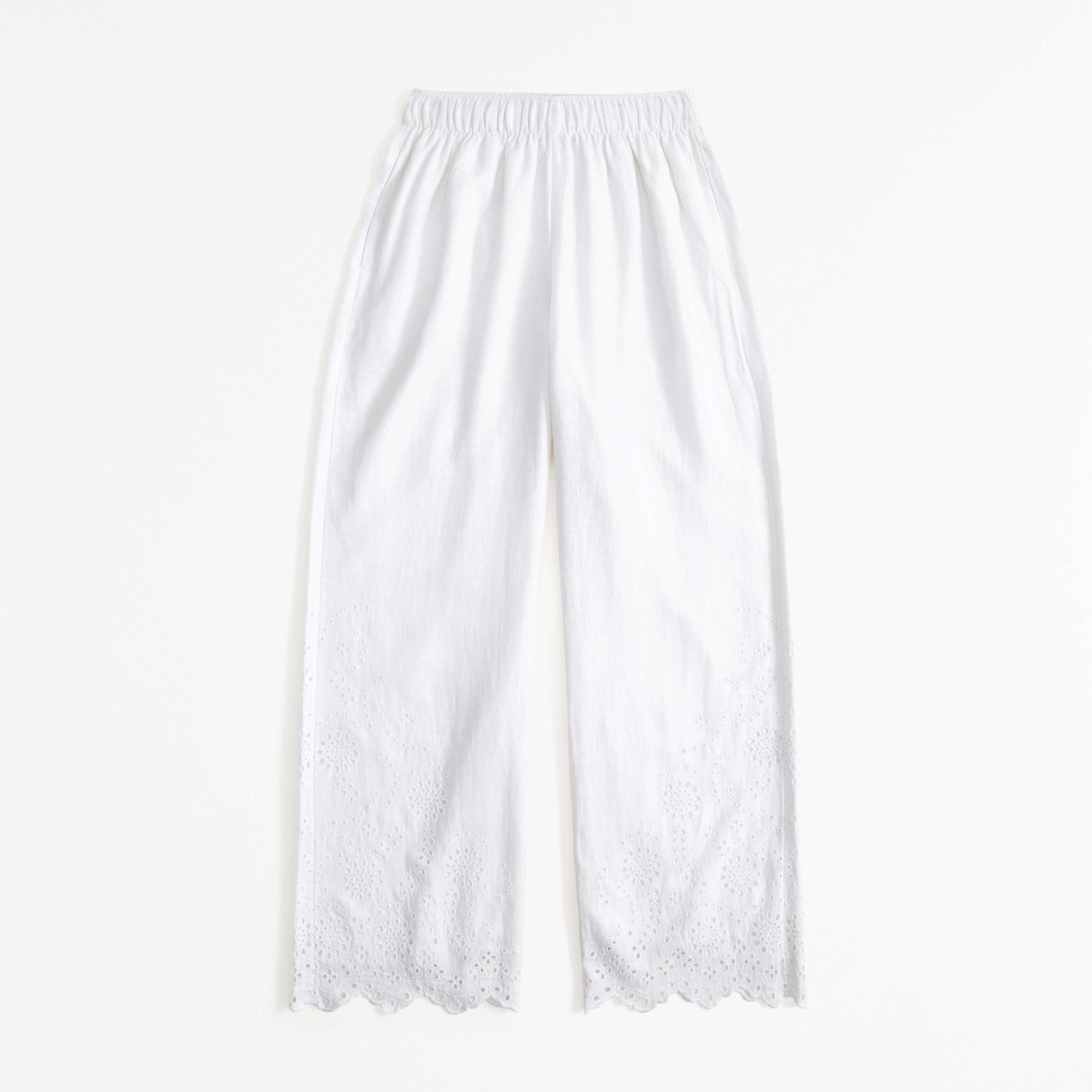 Linen-Blend Pull-On Pant Product Image